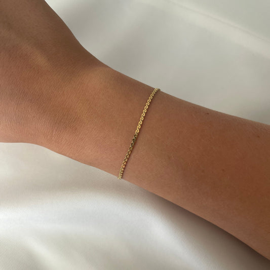 Slangeflettede Armbånd